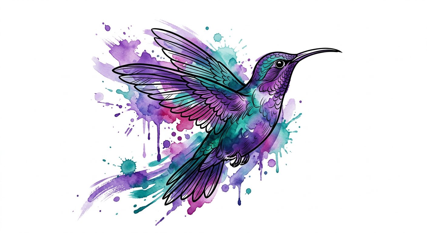 watercolor tattoo design